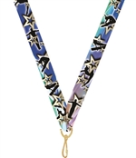 Gymnastics Snap Clip "V" Neck Medal Ribbon