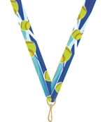 Softball Snap Clip "V" Neck Medal Ribbon