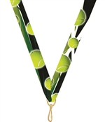 Tennis Snap Clip "V" Neck Medal Ribbon