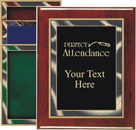 Piano Finish Attendance Award Plaque