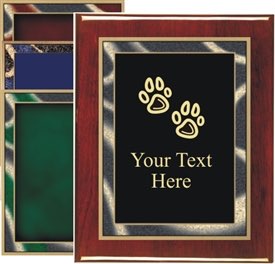 Piano Finish Dog Award Plaque