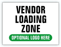 Event Parking Sign - Vendor Loading Zone