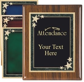 Piano Finish Attendance Award Plaque