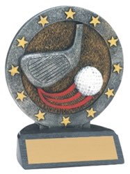 Golf Sculpted Resin Trophy