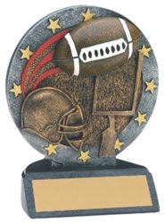 Football Sculpted Resin Trophy