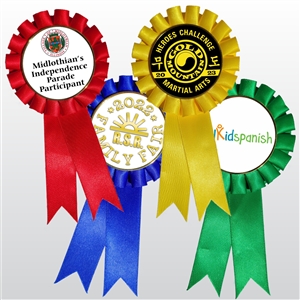 Custom Full Color Printed Award Ribbon