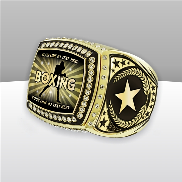 Gigantic Custom Text Champion Boxing Ring