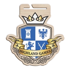 Wood Highland Games Medal | Highland Games Wooden Medal