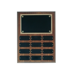 Step Edge Walnut Perpetual Plaque