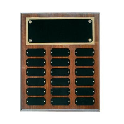 Step Edge Walnut Perpetual Plaque