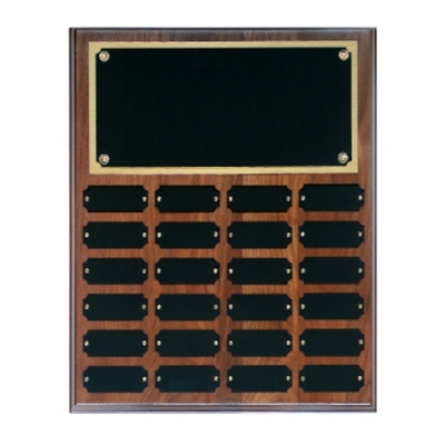 Step Edge Walnut Perpetual Plaque