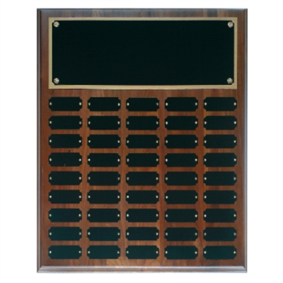 Step Edge Walnut Perpetual Plaque