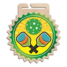 Wood Pickleball Medal | Pickleball Wooden Medal