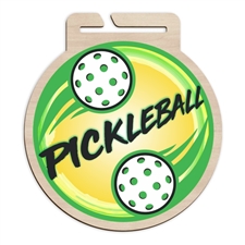 Wood Pickleball Medal | Pickleball Wooden Medal