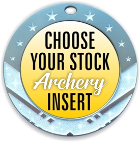 Archery Full Color Insert Medal