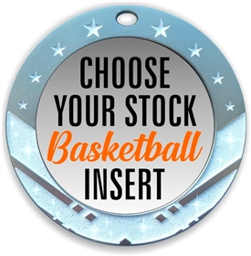 Basketball Full Color Insert Medal