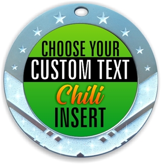 Chili Cook-off Full Color Custom Text Insert Medal