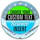 Science Full Color Custom Text Insert Medal