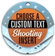 Shooting Full Color Custom Text Insert Medal