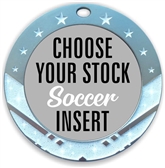 Soccer Full Color Insert Medal