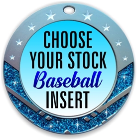 Baseball Full Color Insert Medal