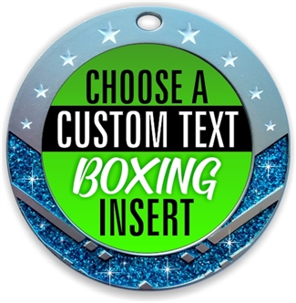 Boxing Full Color Custom Text Insert Medal