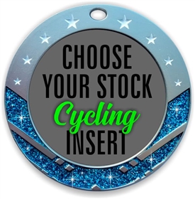 Cycling Full Color Insert Medal