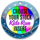 Kids Run Full Color Insert Medal