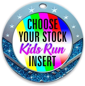 Kids Run Full Color Insert Medal