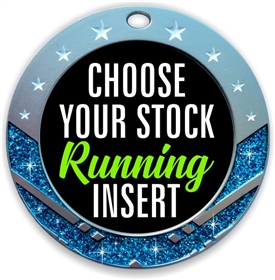 Running Full Color Insert Medal