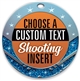 Shooting Full Color Custom Text Insert Medal