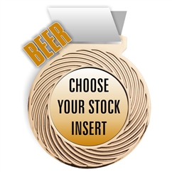 Beer Full Color Insert Medal