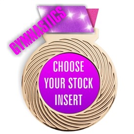 Gymnastics Full Color Insert Medal