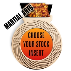 Martial Arts Full Color Insert Medal