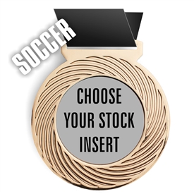 Soccer Full Color Insert Medal