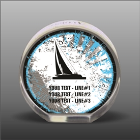 Full Color Printed Sailing Acrylic Award