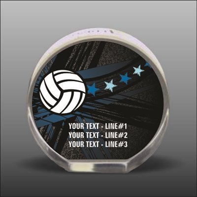 Full Color Printed Volleyball Acrylic Award