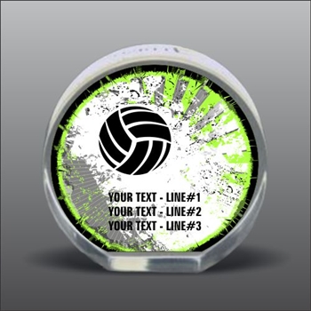 Full Color Printed Volleyball Acrylic Award