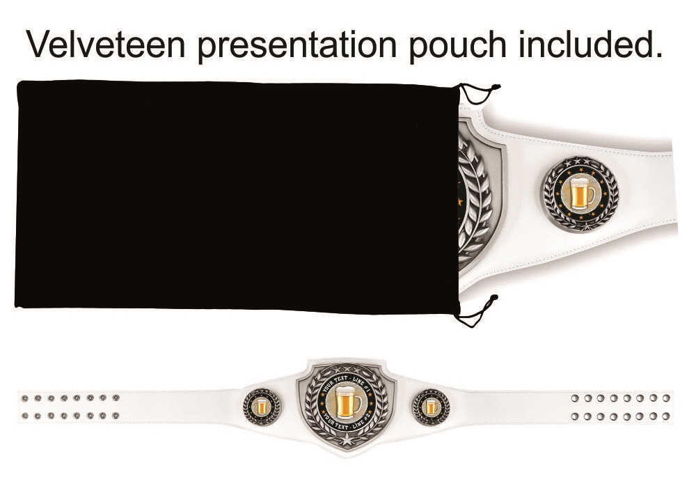 Beer Champion Award Belt, custom text