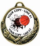 Basketball Medal 2-3/4&quot;