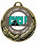 Biking Medal 2-3/4&quot;