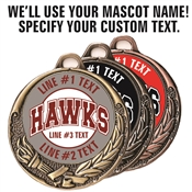 Custom Team Name/Mascot Award Medal