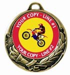 Motocross Medal 2-3/4&quot;