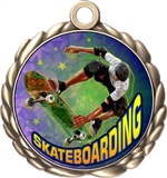 Skateboard Award Medal