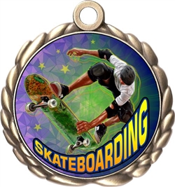 Skateboard Award Medal