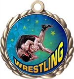 Wrestling Award Medal