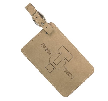 Laserable Leather Luggage bag tag