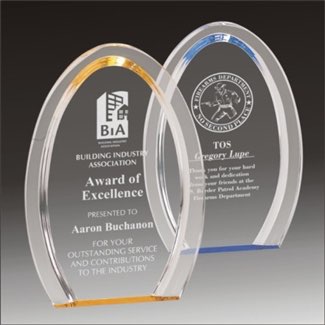 Oval Acrylic award