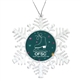 Clear Customizable Snowflake Holiday Ornament