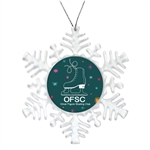 Clear Customizable Snowflake Holiday Ornament